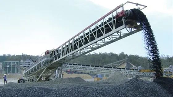 Transfer Belt Conveyor Bulk Ship Carrier Loading Unloading
