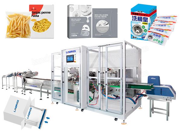 Automatic Pouch Counting Cartoning Case Packing System