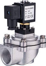 F Type Right Angle Pneumatic Pulse Valve Thread Port DN25 For Machinery