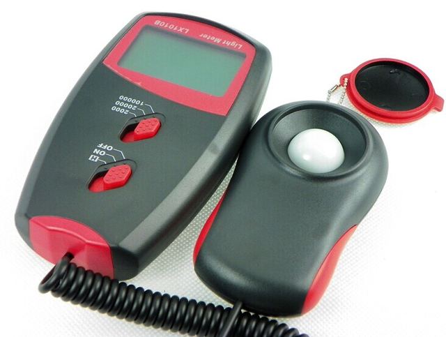 1-100,000 lux Wide Measuring Range Portable Digital Lux Meter Light Level Meter Tester