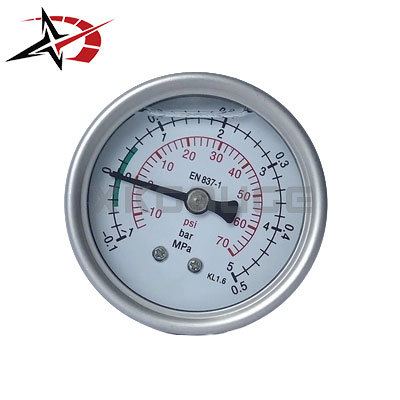 40mm Compound Liquid Filled Vacuum Gauge -1-5 Bar Dual Range for Negative Positive Pressure Systems