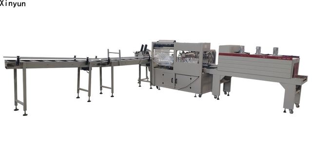 XY-TN-269 Automatic labeling maxi roll shrink packing machine