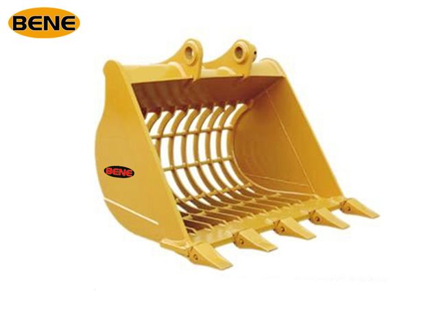 Excavator rock sieve bucket Skeleton buckets with NM400 steel