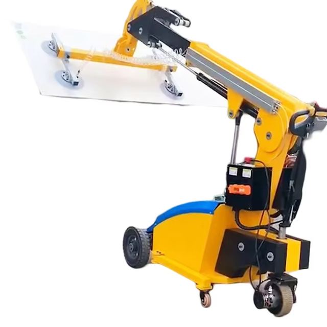 New Full Electric Glass Suction Cup Truck 800kg with 1000N Suction Force and 360 Rotation for Rough Terrain