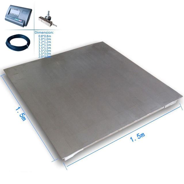 Supply OEM 1.5X1.5m 5ton Floor Weighing Scale with Digital Indicator