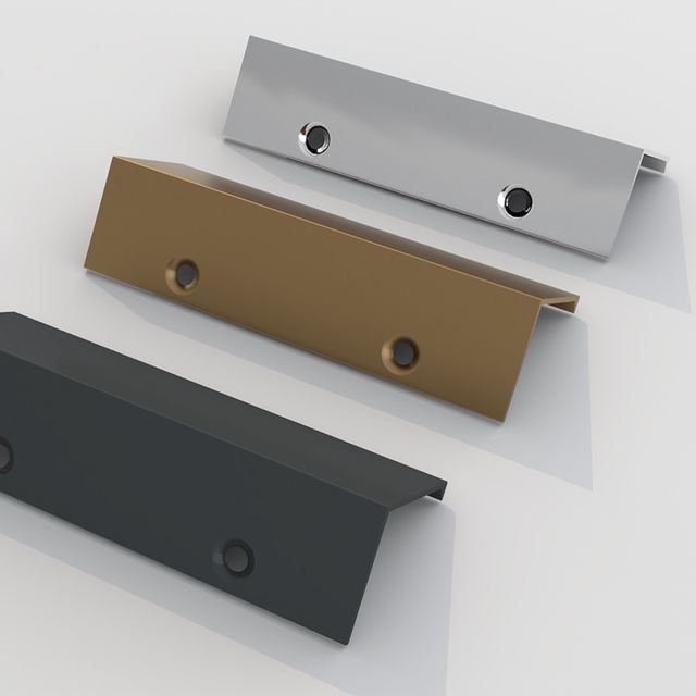 Durable Aluminum Hidden Cabinet Handle For Drawer Wardrobe