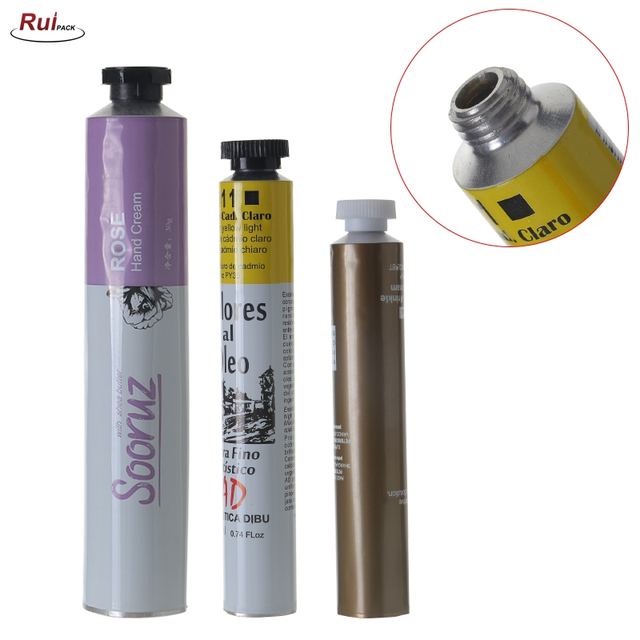19mm,25mm Factory Custom Aluminum Metal Tube Eco-friendly Cosmetic Packaging for Cream RP-TBAT01