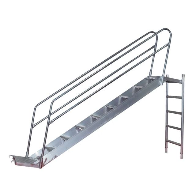 Mobile Aluminum Work Platform Step Stairs
