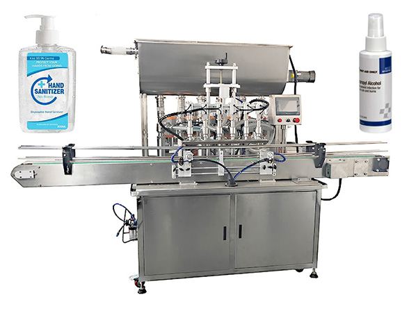 Automatic Hand Sanitizer Alcohol Liquid Bottle Filling and Capping Machine