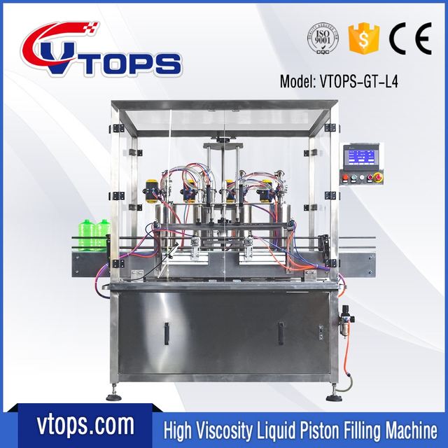 Automatic Paste Filling Machine with 4 Nozzles
