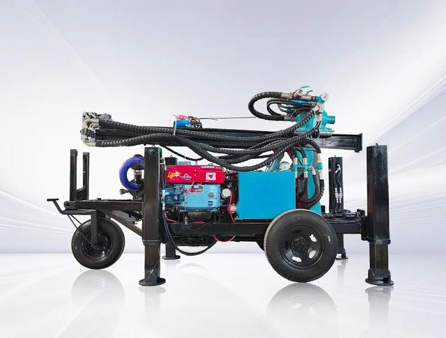 MWL130 130m Wheel Hydraulic Water Well Drilling Rig