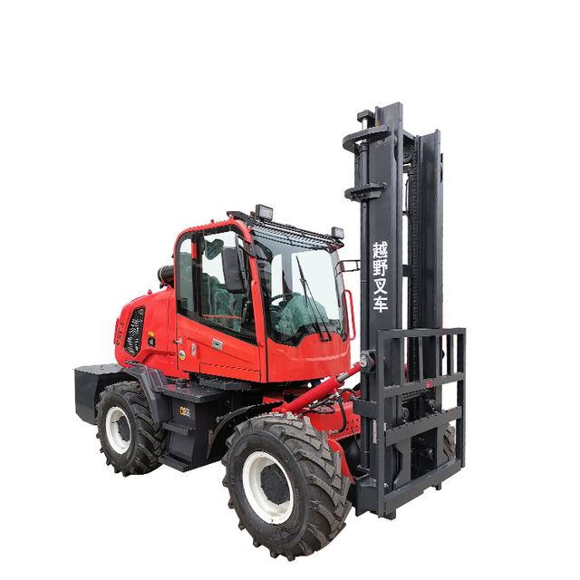 Rough Terrain Forklift Truck 3.5 Ton Short Axis Support EPA4, EuroV,Enclosed Cab