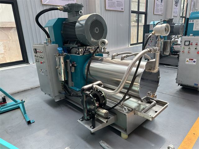 WMS50 Type Pin Type Bead Mill Horizontal 30 KW 100-1000kg/H For Industrial