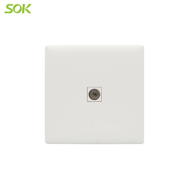 TV Socket White-W70 Series BS Standard Wiring Device-Guangdong Jinli Electrical Appliance
