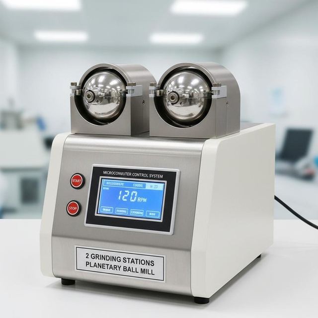 Planetary Ball Mill with 2 Stations & Microcomputer Control