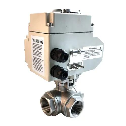 Electric Three Way Ball Valve