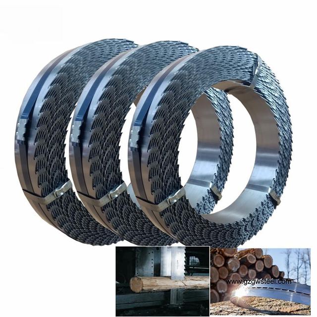 Factory supply wide band saw blades for sawmill timber cutting