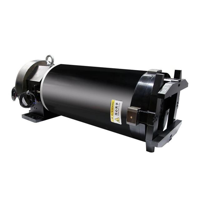 360mm Blowing/Dust suction Feeding Chuck R240T Pneumatic Rotate Rear Chuck For Fiber Laser Cutting