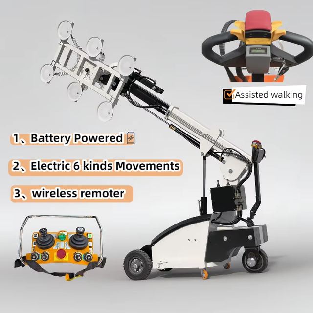 600kg 800kg Mobile Glass Robot Vacuum Lifter 3.5m~5m for Site Construction Glass Lifting Equipment With CE