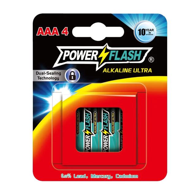 Ultra+ Alkaline series Battery LR03 AAA 1.5V 4PCS/Card