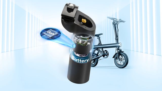C60-GaN charger for e-bikes on board