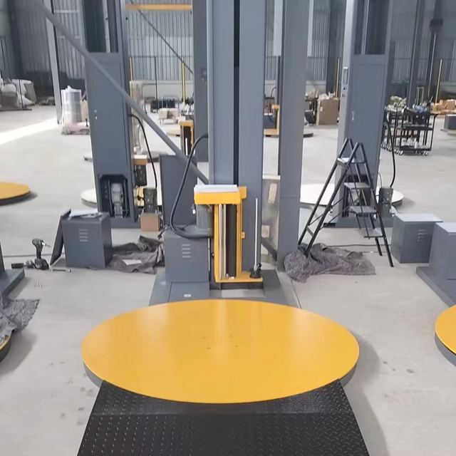 Best Quality Mobile Fully Automatic Pallet Stretch Wrapping Machine Wi
