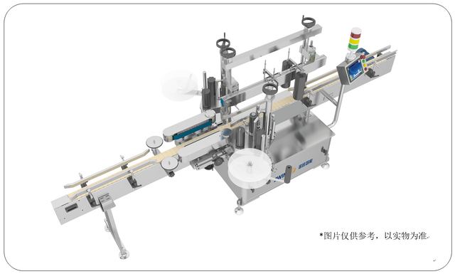 2.0KW Flat Square Round Bottles Automatic Sticker Labeling Machine Double Sided Marking