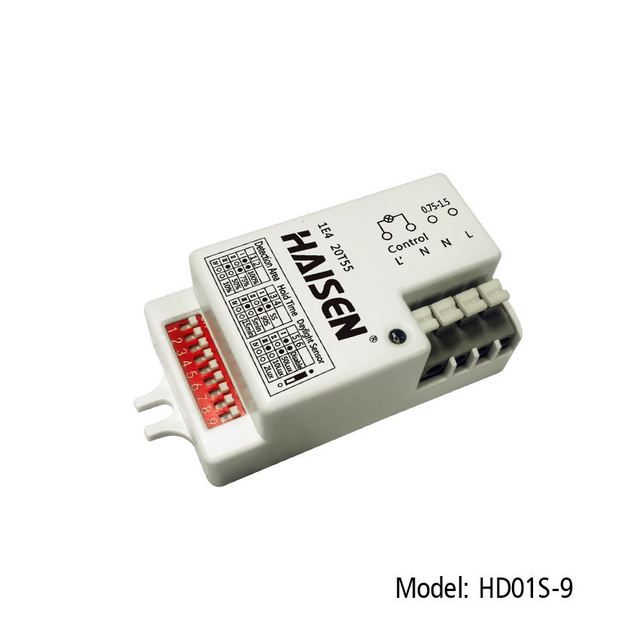 Automatic Light Motion Sensor ON OFF Switch 9 Dip Switch Setting