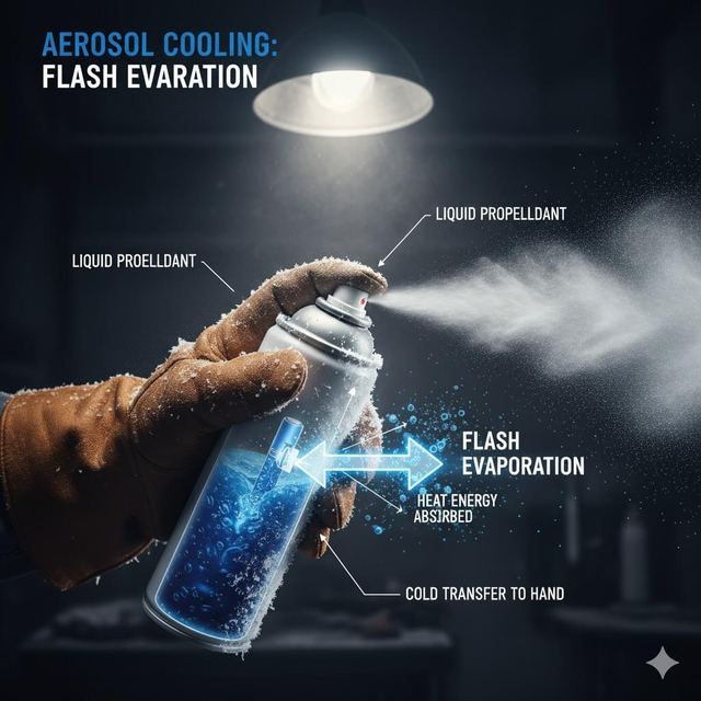 Why Do Aerosol Cans Get Cold When Sprayed?