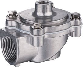 0.3~0.8MPa Pneumatic Pulse Valve F Type Right Angle Threaded Port DN62