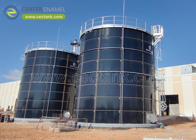 Glass Lined Steel Leachate Storage Tanks for Landfill Leachate Treatment Plants