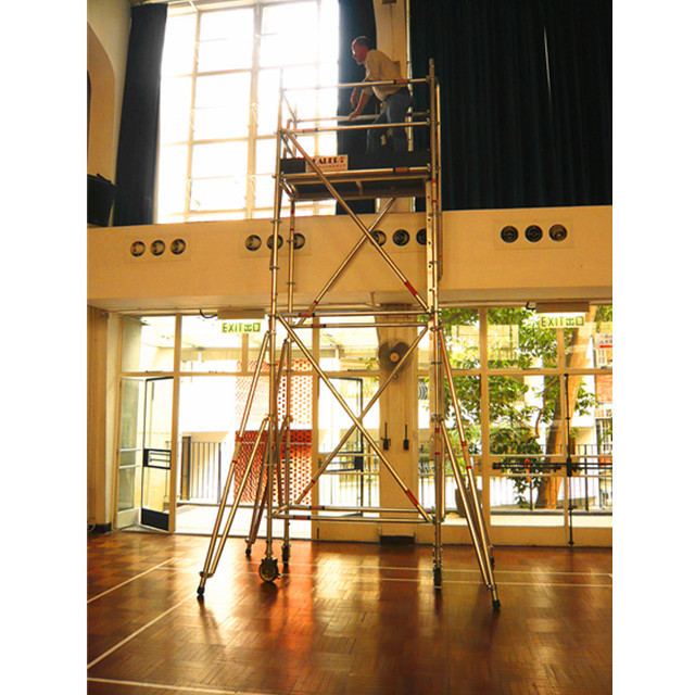 Aluminum Mobile Access Ringlock Scaffolding Tower 3.2mm Thickness 2m-40m Height