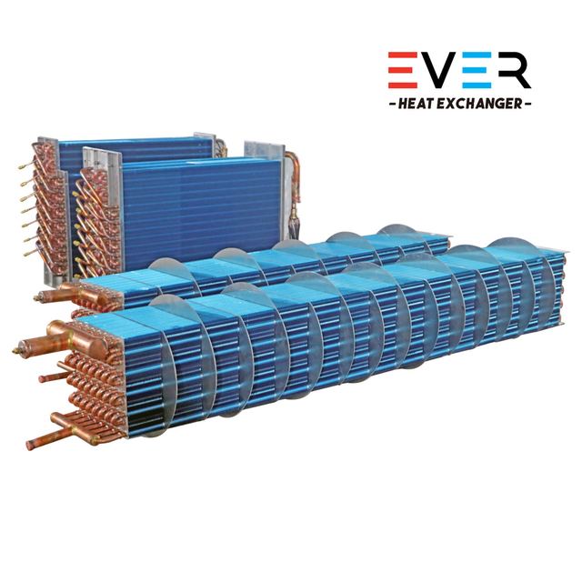 Industrial evaporator coil for beverage cooling lines