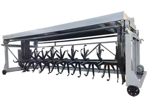 Groove type compost turner