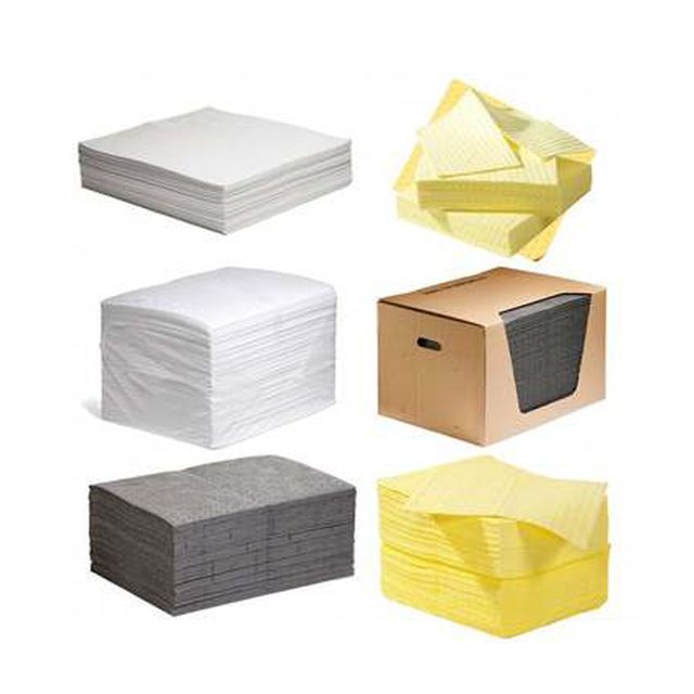 Oil Absorbent Pads 400x500mm Polypropylene 4mm Thick