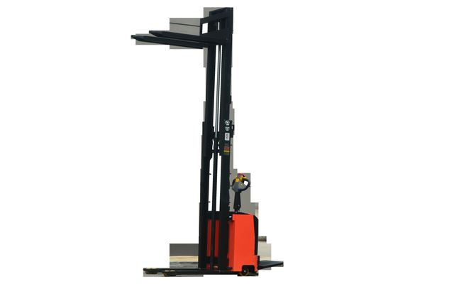 Standing On Electric Stacker 1.5t Load 1.6m~3.6m Lift Built in Charger