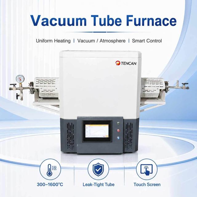 1600°C Vacuum Tube Furnace with Quartz Tube
