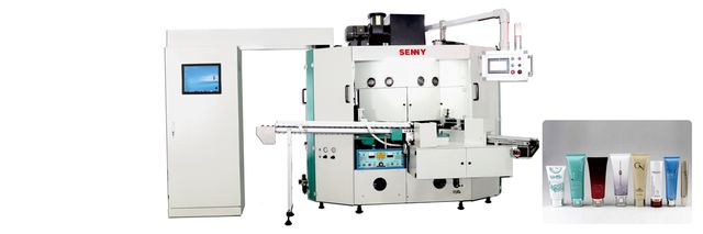 SRS1249 4 color Servo-drive auto soft tube screen printing machine up to 70pcs/min