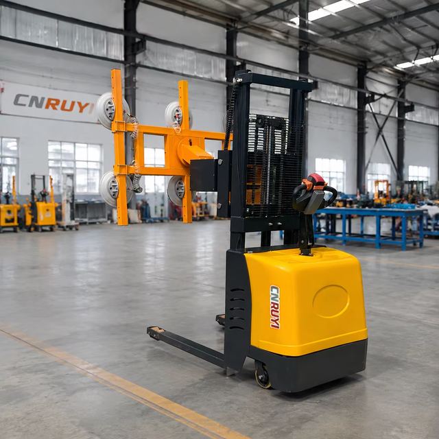 600kg Full Electric Vacuum Glass Lifter Glass Suction Cup Lifting Machine for Glass Handling 1.6M Lifting