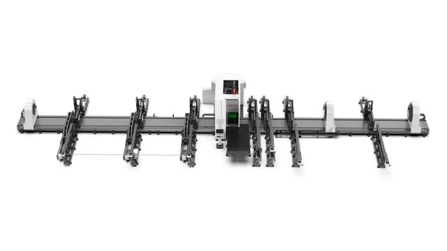 Heavy-Duty Quad-Chuck Fiber Laser Tube Cutting Machine