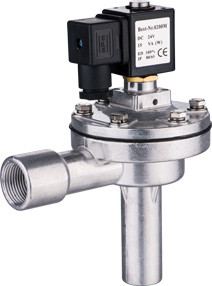 D Type Right Angle Pulse Solenoid Valve , Port Size DN20 Pulse Jet Valve