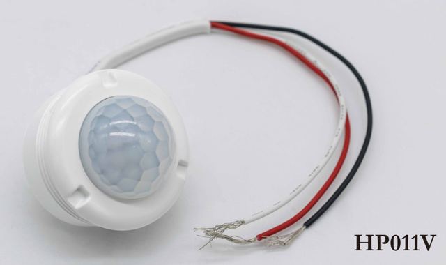Compact Round PIR Sensor 12VDC Input Power With Remote Control