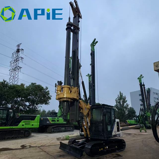 Diesel Powered Mini Rotary Drilling Rig Easy Container Transportation Global Foundation Contractors