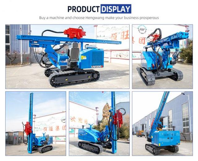 7700kg Hydraulic Solar Pile Driver With YCD4J23G/4BTA3.9-C102 Engine