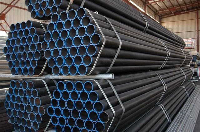 ERW Square and Round Black Welded Steel Pipe ASTM A53 BS1387 DIN2244