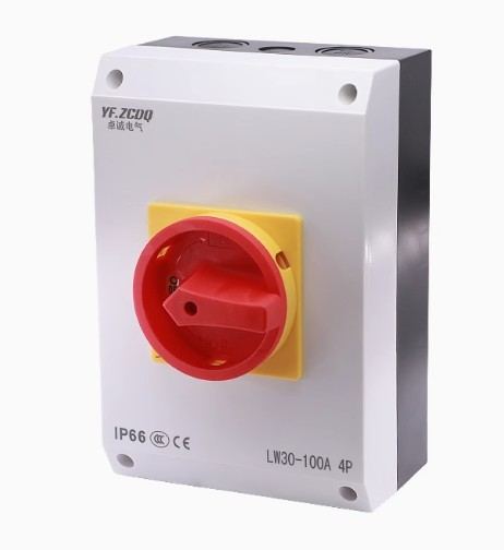 IP65 Waterproof Three-phase Rotary Isolation Disconnect Switch Rotary Cam Switch With Box