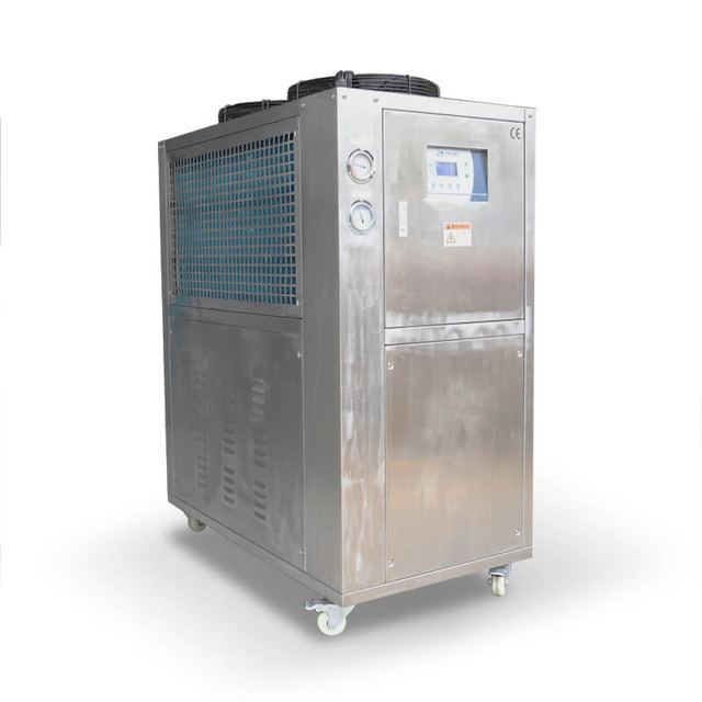 Air-cooled 4 Ton Stainless Steel Cover Corrosion Resistant Chiller