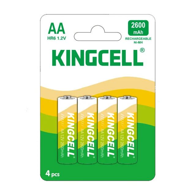 Ni-MH Nickel-Metal Hydride Rechargeable Batteries HR6 AA 1.2V 4PCS/Card