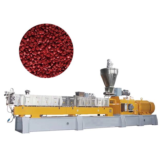 100kg/h Masterbatch Machine Twin Screw Extruder , Plastic Granulating Machine