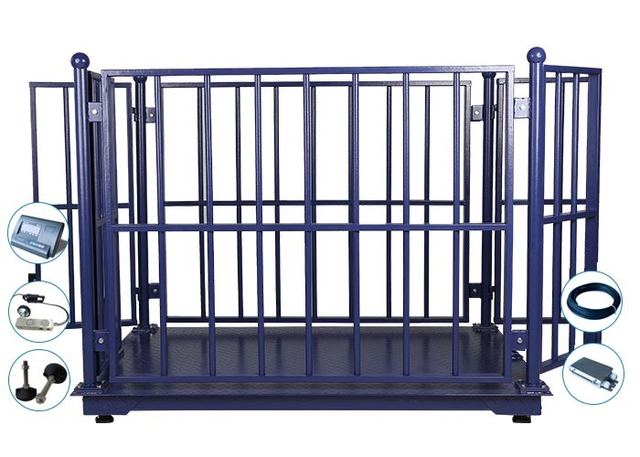 5 Ton Cattle Weight Machine Flushable platform For Farms